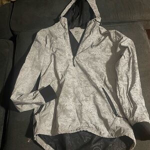 Gray reflective windbreaker Jacket